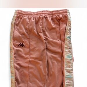 Kappa Pink Joggers with Sporty Stripes